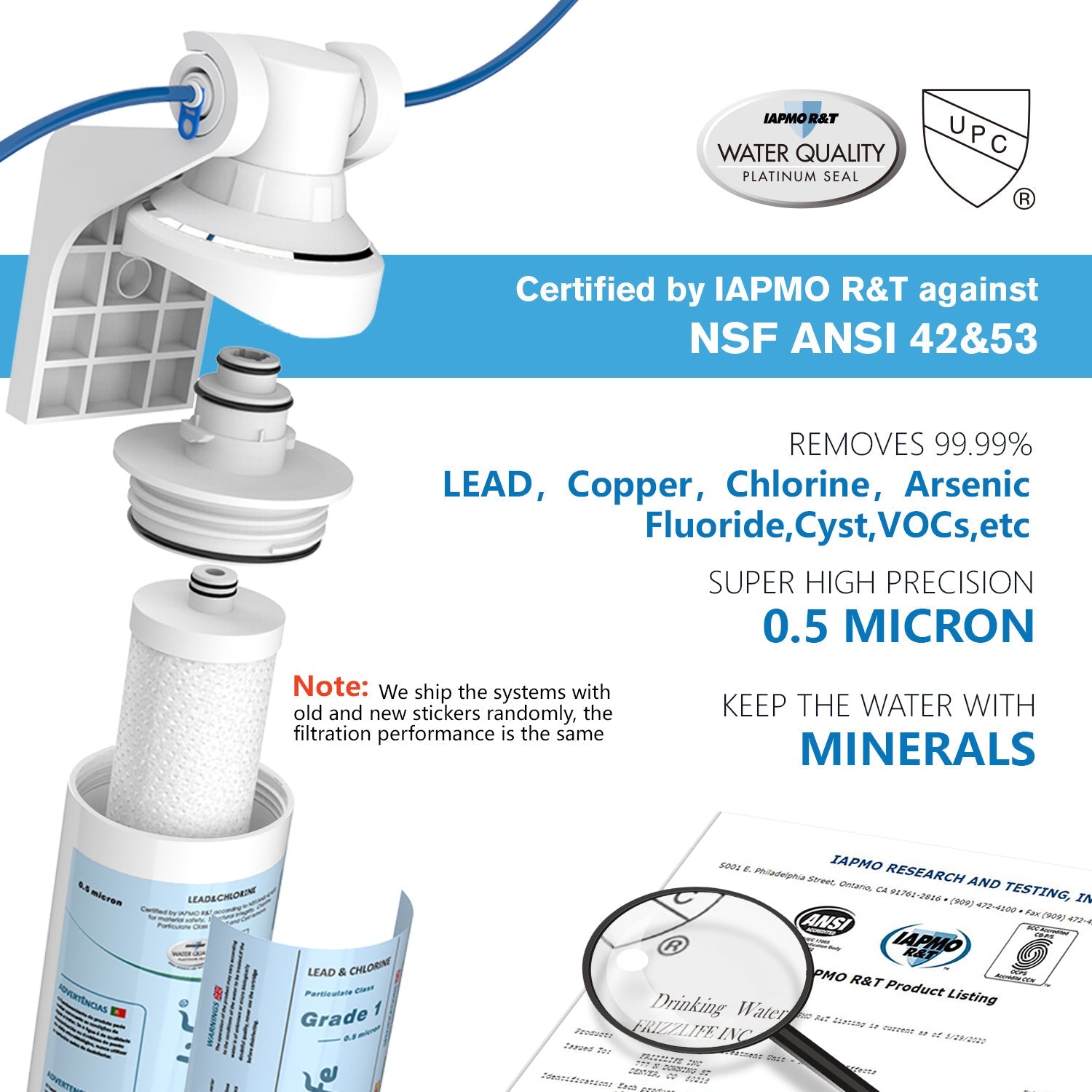 【Pre -order】 Frizzlife MP99 Under Sink Water Filter with Drinking Faucet