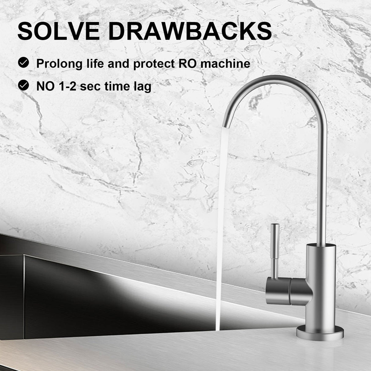 Frizzlife mini water tank for reverse osmosesystems - MWT3