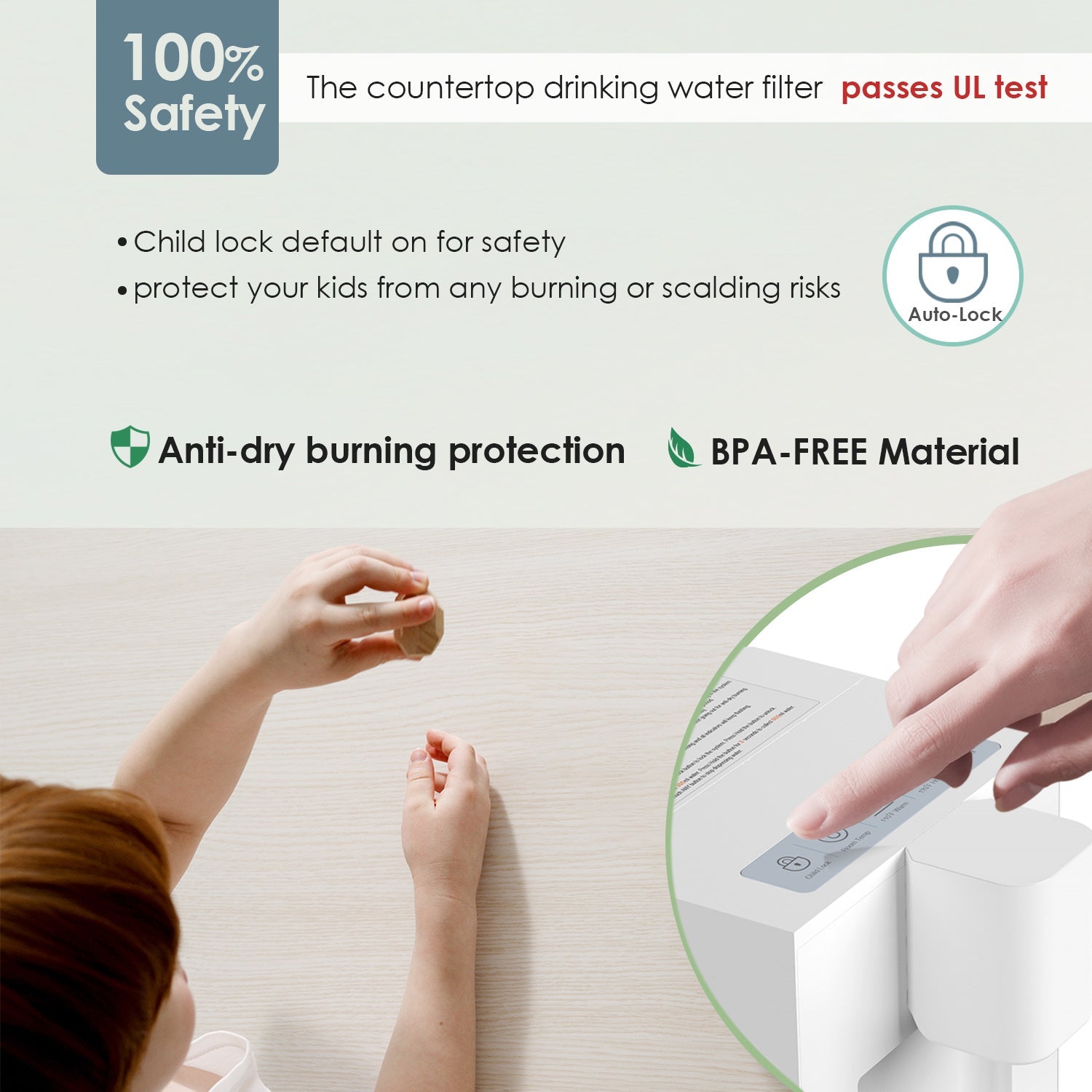 Sistema de filtración de agua de encimera Frizzlife T900, dispensador de agua caliente instantánea, 4 temperaturas, instalación sencilla, 1 filtro incluido