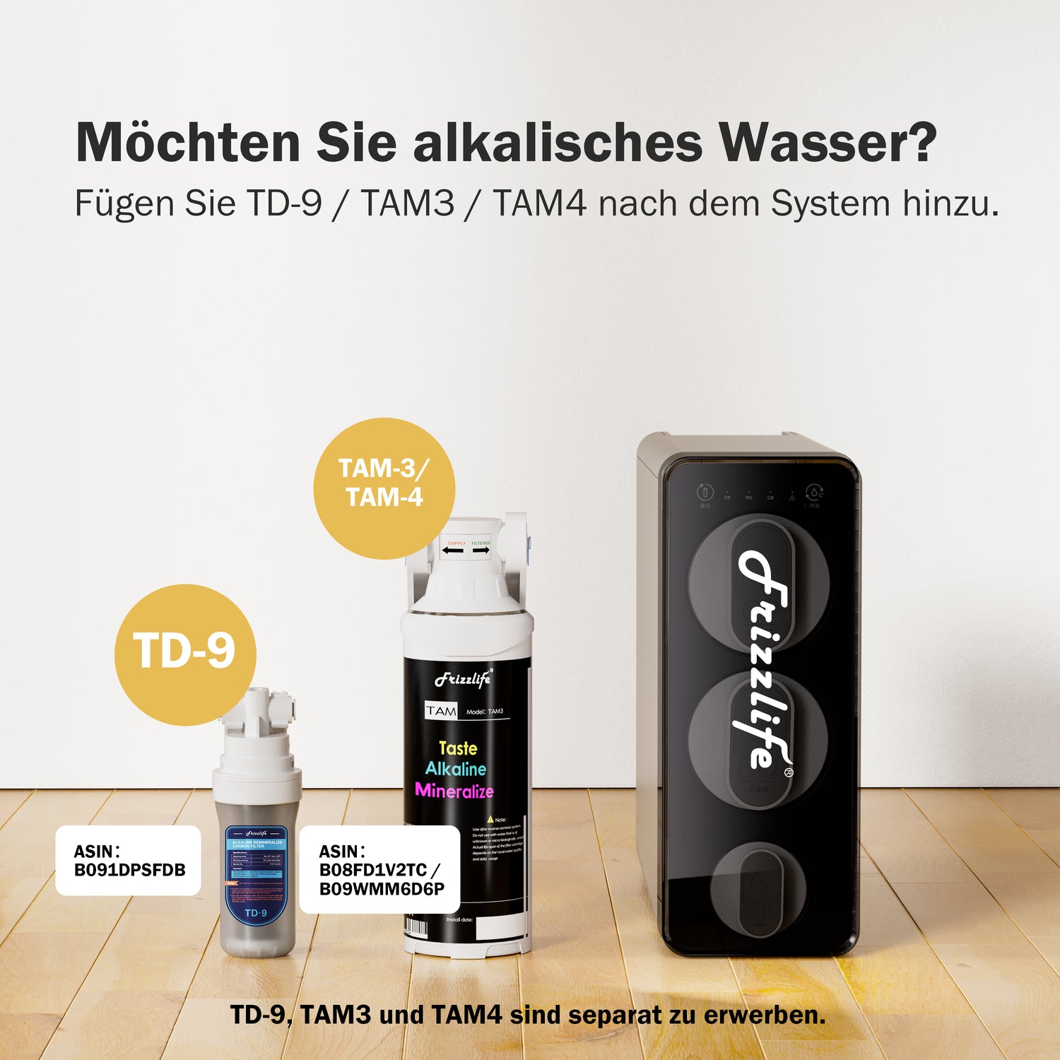 frizzlife Sistema di osmosi inversa sottolavello senza serbatoio PD1200 – Flusso rapido da 1200 GPD