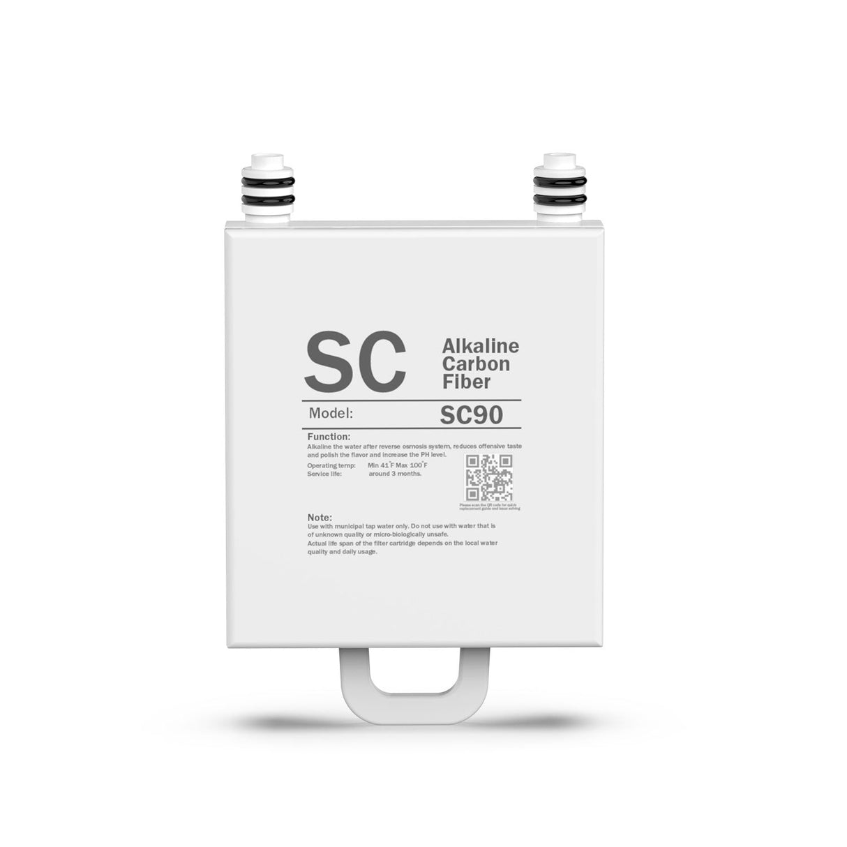 Frizzlife SC90 Ersatz-Nachfilterkartusche für WB99 Umkehrosmose-Wasserfiltersystem auf der Arbeitsplatte – alkalisch