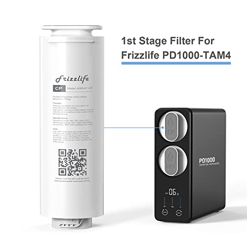 Frizzlife ASR411 Replacement filter cartridge for PD1000-TAM4 reverse osmosesystem (1st stage)