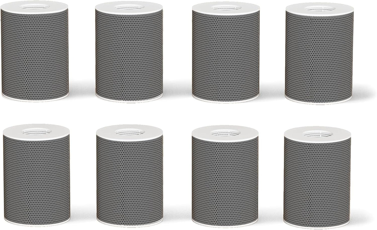 Frizzlife FF1080 Wasserhahn-Verlängerung, 8 Ersatzkartuschen, 8 Kartuschen aus Kohlefaser