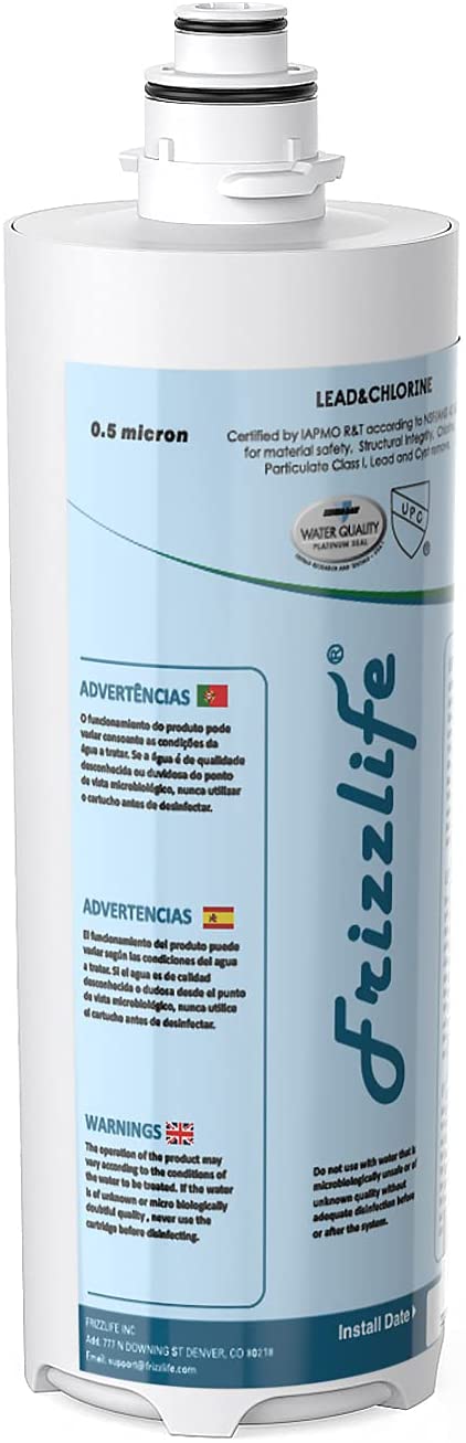 Frizzlife MP-HF replacement filter cartridge set for MP99-including filter cartridge and filter housing