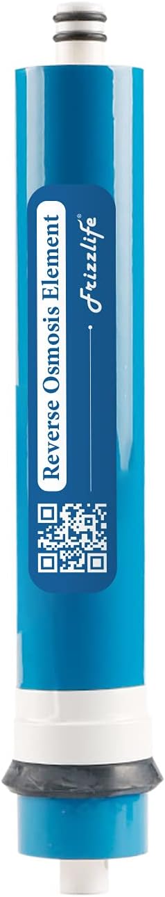 FRIZZLIFE Universal-Ersatz-RO-Membran (50 Gallonen pro Tag) für Aquarium-Umkehrosmose-System – passend für Universal-Umkehrosmose-Wasserfiltersystem – Modell: QRO