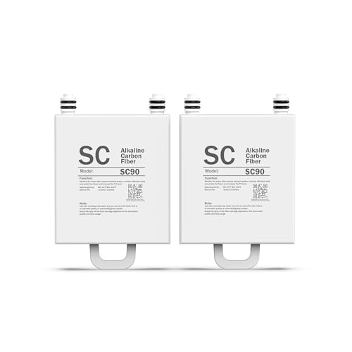 Frizzlife SC90 Ersatz-Nachfilterkartusche für WB99 Umkehrosmose-Wasserfiltersystem auf der Arbeitsplatte – alkalisch
