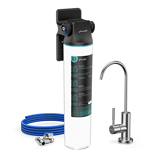 Frizzlife SW10F/SW15F/SW20F Direktanschluss-Wasserfiltersystem unter der Spüle, reduziert 99.99 % Blei, Chlor, schlechter Geschmack und Geruch