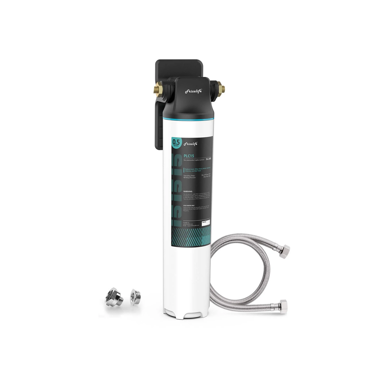 Frizzlife SW10/SW15/SW20 Direct connection water filter system under the sink, reduces 99.99% of lead, chlorine, bad taste and odor