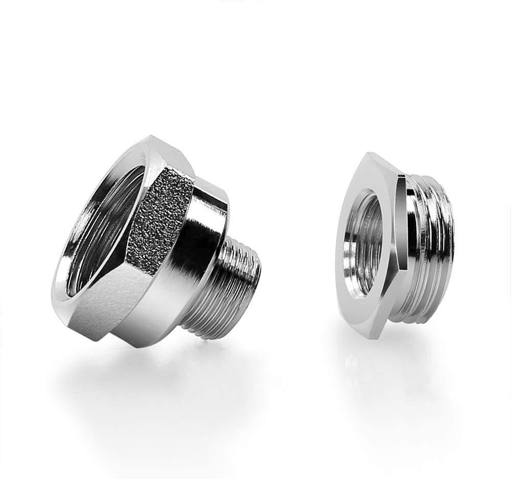 Frizzlife brass NPT thread pipe fitting converter-1/2 to 3/8 inch compr