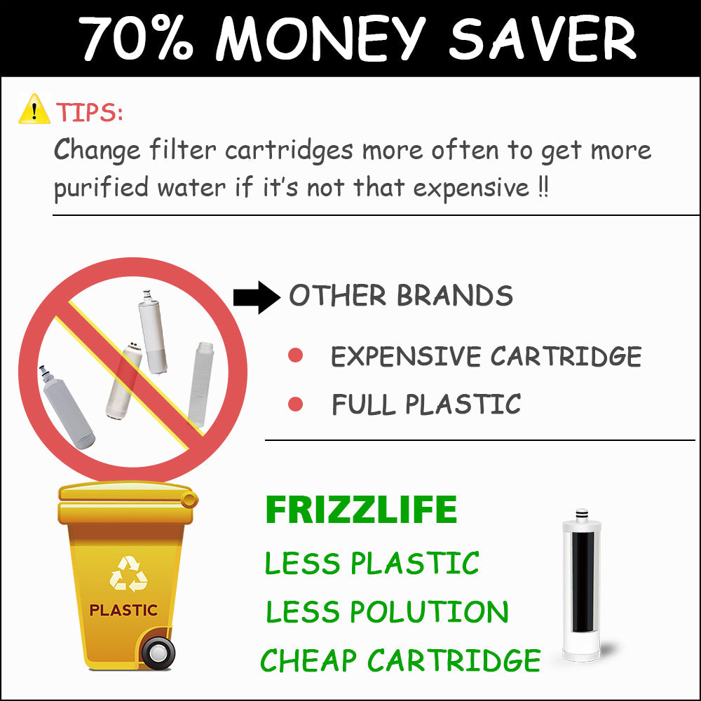 Frizzlife Ersatzfilterkartusche für MP99-, MK99-, MV99- und MS99-Wasserfilter (FZ-2)