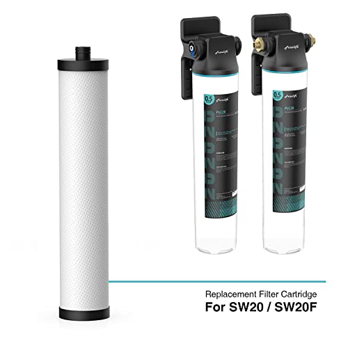 Frizzlife PLC20 replacement filter cartridge for FK99/SW20/SW20F Under-sink water filter system
