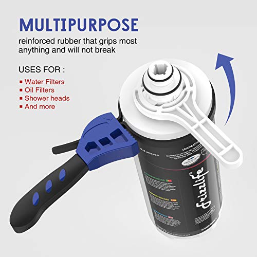 FRIZZLIFE Verstellbarer Gummiriemen-Gurtschlüsselsatz für Wasserfilter MP99/MK99/MS99/MV99/TAM3/TAM4/FK99/SW/DW/TW-Serie Untertischfilter