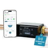 Frizzlife LP365 Intelligenter Wassermonitor mit Auto-Absperrung - 0,04L/min Ultraschall-Leckschutz, WiFi/App, Echtzeit-Monitoring, 24/7 Wasserverbrauchsberichte, für 3/4" & 1" Rohre