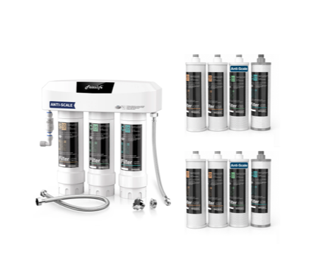 Frizzlife SK99-SCALE Untertisch Wasserfilter inklusive Zwei Jahre Ersatzfilter Kombination