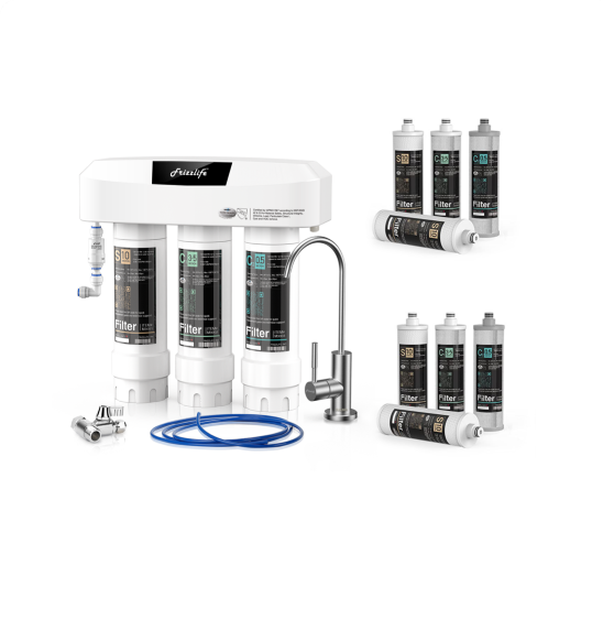 Frizzlife SP99 New Untertisch Water filter including two years of replacement filter combination