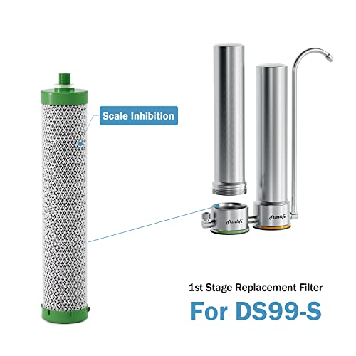 Frizzlife DSFS01 Replacement Filter cartridge with Scale Inhibition Function -  1st Stage For DS99-S, 2nd Stage for TS99-S