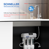 Frizzlife 3-stufiges Untertisch-Wasserfiltersystem SK99-Scale, Direktanschluss