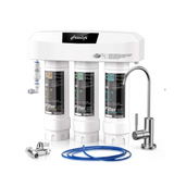 Frizzlife under-table water filter system with brushed nickel water tap SP99-new