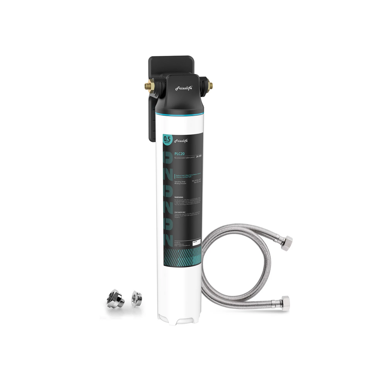 Frizzlife SW10/SW15/SW20 Direct connection water filter system under the sink, reduces 99.99% of lead, chlorine, bad taste and odor