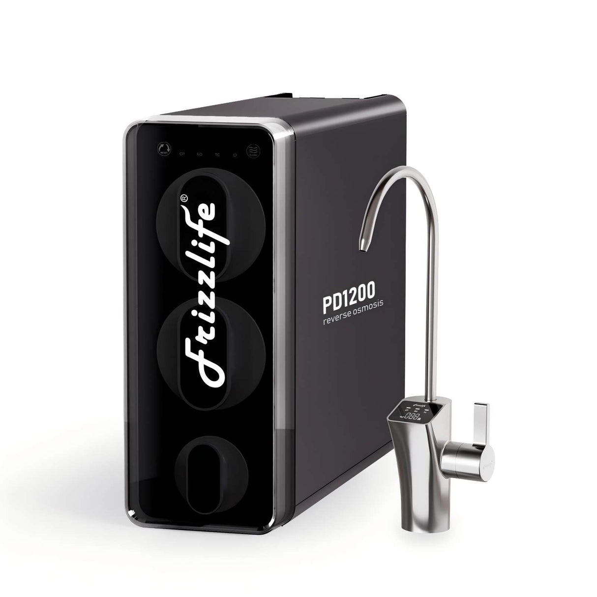 【Pre Order-ETA on May 20】Frizzlife RO Reverse Osmosis Water Filtration System - 1200 GPD Fast Flow Under Sink RO Water Filter, Tankless, Reduces TDS, Compact, PD1200